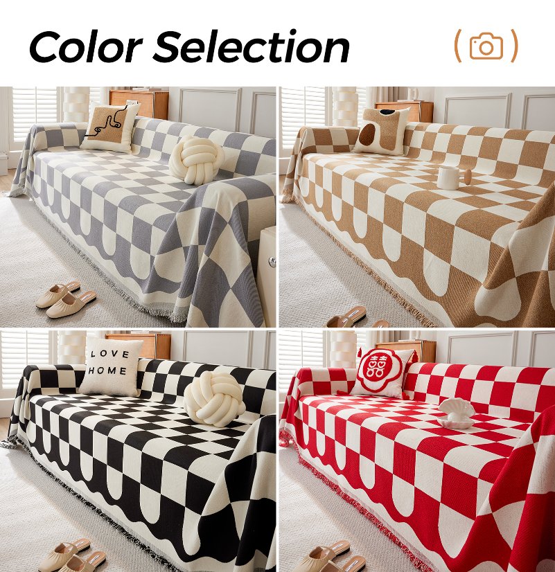 Jacquard sofa throw Plaid Sofa Throw