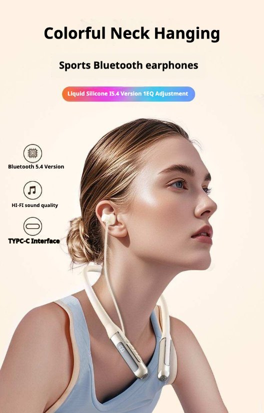 Sports Headphones KP-258 Wireless Bluetooth Neckband Sports Headphones