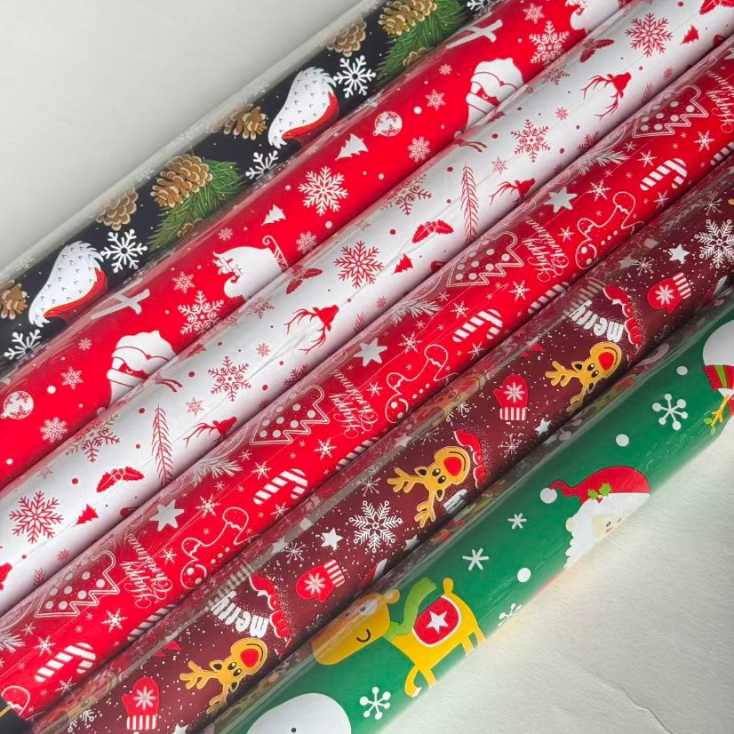 Christmas gift wrapping paper Assorted Christmas Print Gift Wrapping Paper
