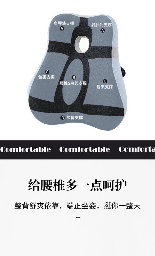Cushion Lumbar Support Cushion with Hole