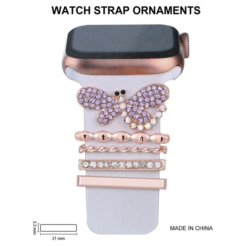 Watch strap decorative ring Rhinestone Decorative Strap Charms for Apple Watch