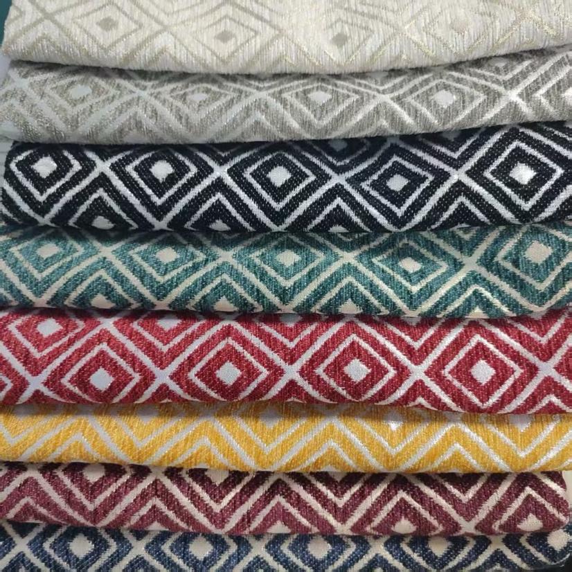 Home Textiles, Cushions & Covers Diamond Jacquard Chenille Cushion Cover