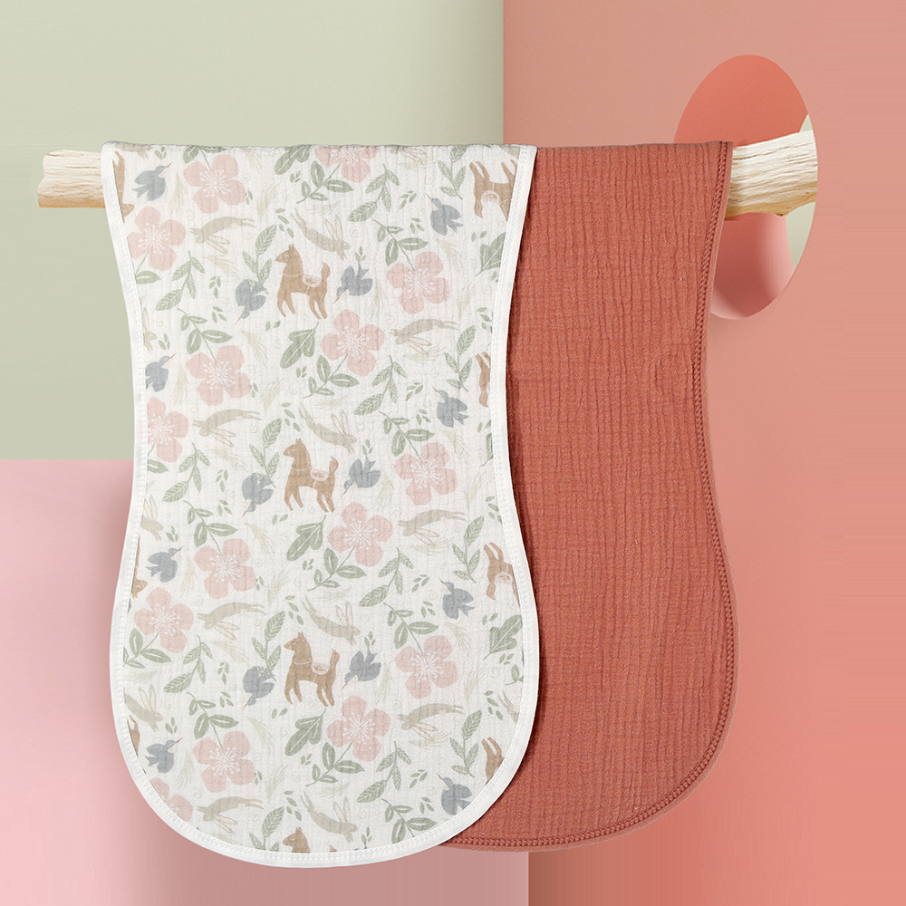 Baby Burp Cloths 4 layer muslin burp cloth