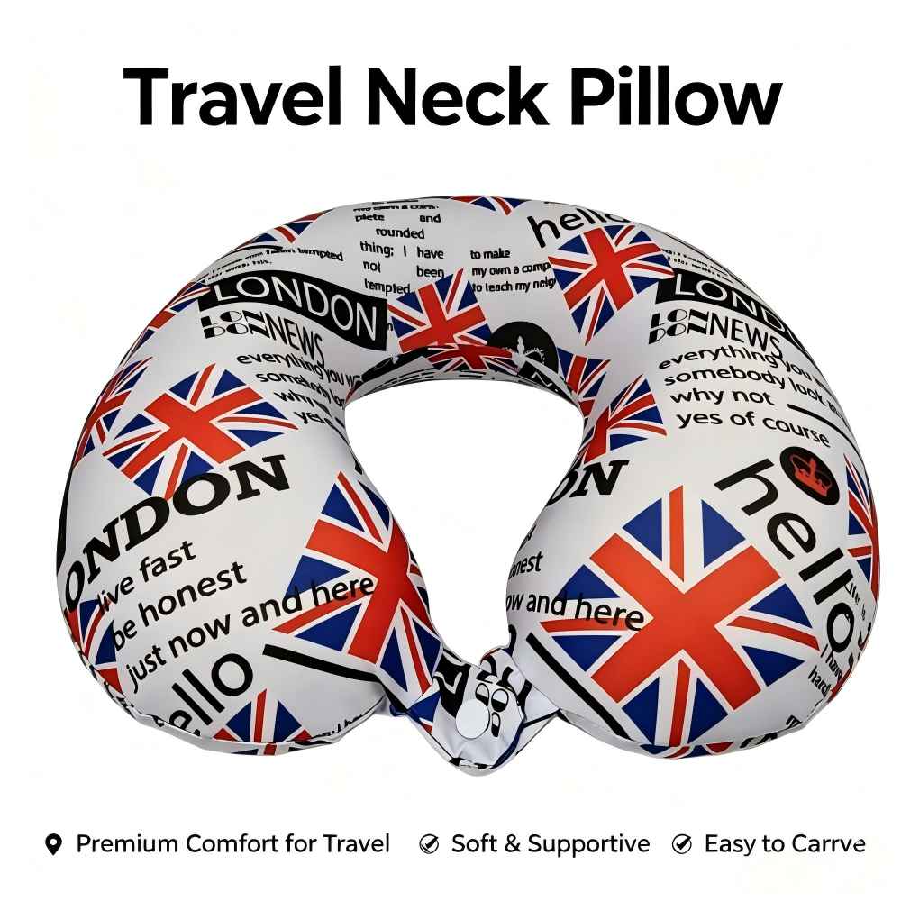 U-shaped pillow Printed Memory Foam U-Shaped Pillow