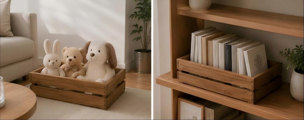 Storage Box Wooden Storage Crate | Custom Sizes Available