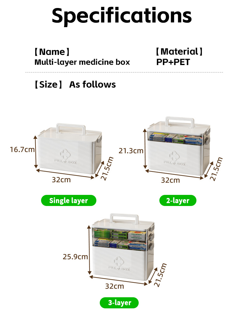 Small PP Storage Box PILL BOX
