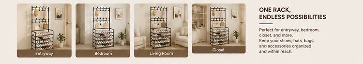 Open‑Style Shoe & Hat Rack Open‑Style Shoe & Hat Rack