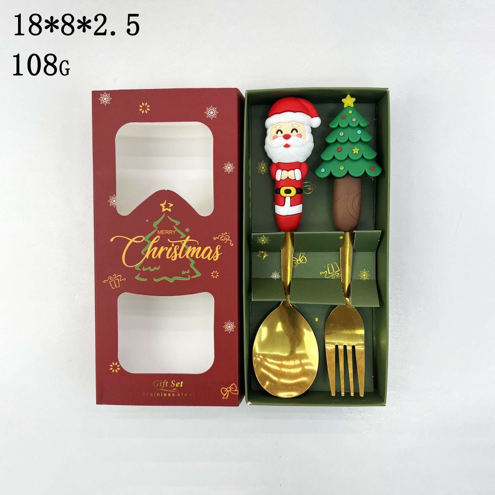 Christmas Tableware Stainless Steel Creative Christmas-Style Cutlery Gift Box Set