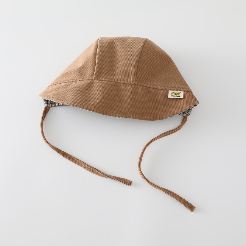 Autumn Style Light Corduroy & Grid Double-Face Children’s Shoulder Bag