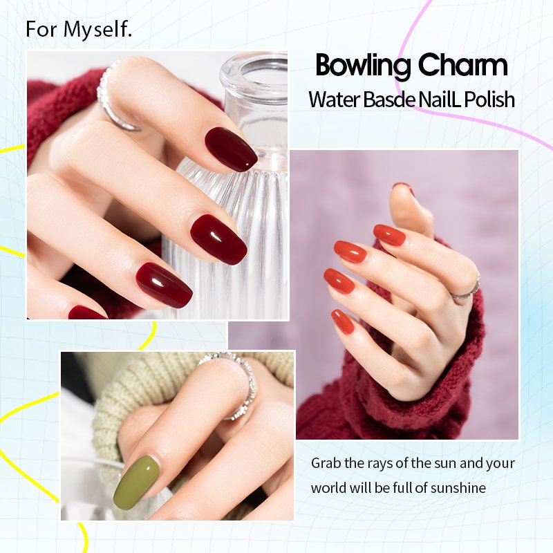 Water‑Based Nail Polish Kudan Glamour Bowling Water-Based Nail Polish