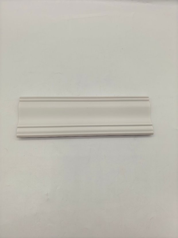 cornice PS Double Side Vertical Rib Large Curved Recessed Wall Panel, White 3D Decorative Slat