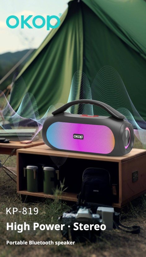 Portable Outdoor Bluetooth Speaker KP-819 Wireless Bluetooth Speaker
