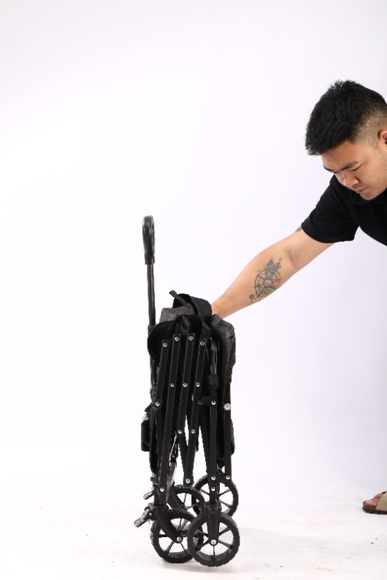 Outdoor utility wagon 7-inch Heart-Cross Rear Rack (for Black Scooter)