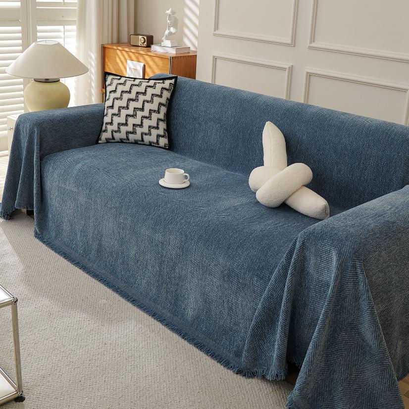 Jacquard sofa throw Herringbone Fishbone Sofa Throw