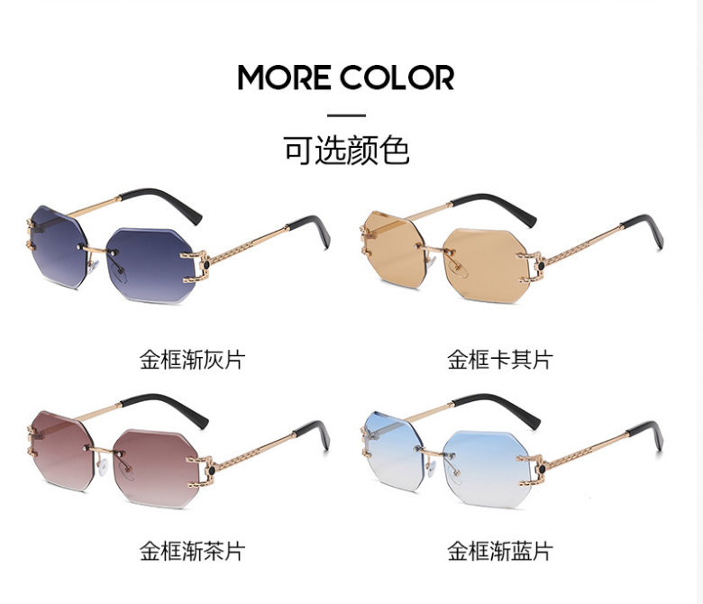 Gradient metal sunglasses 9059