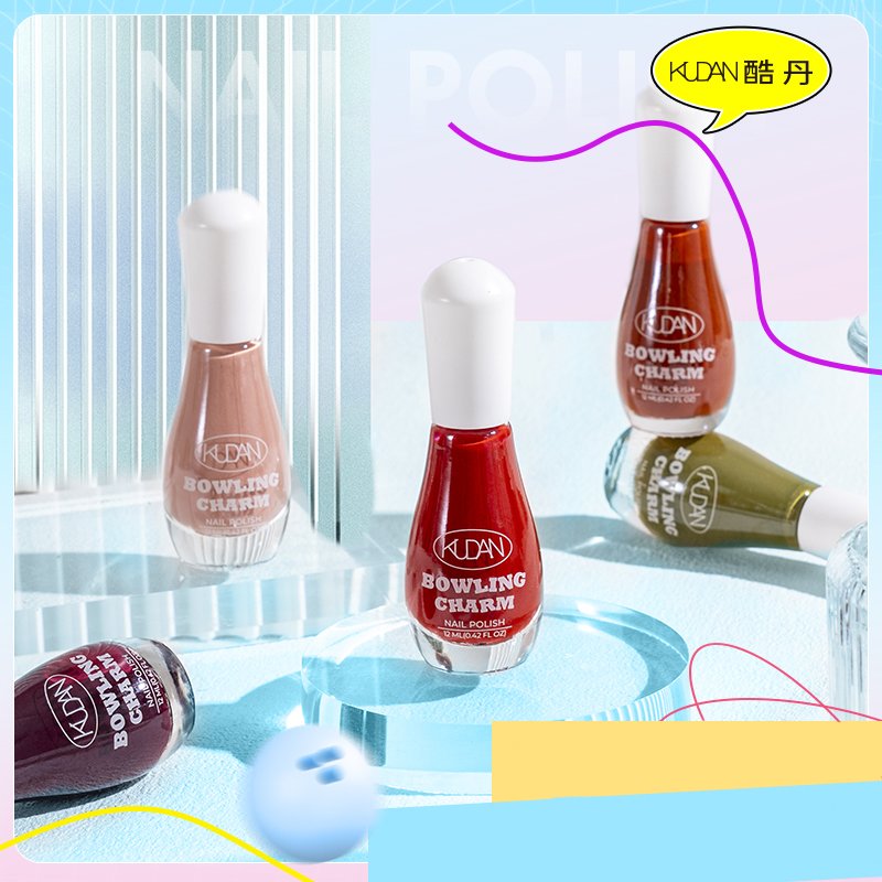Water‑Based Nail Polish Kudan Glamour Bowling Water-Based Nail Polish