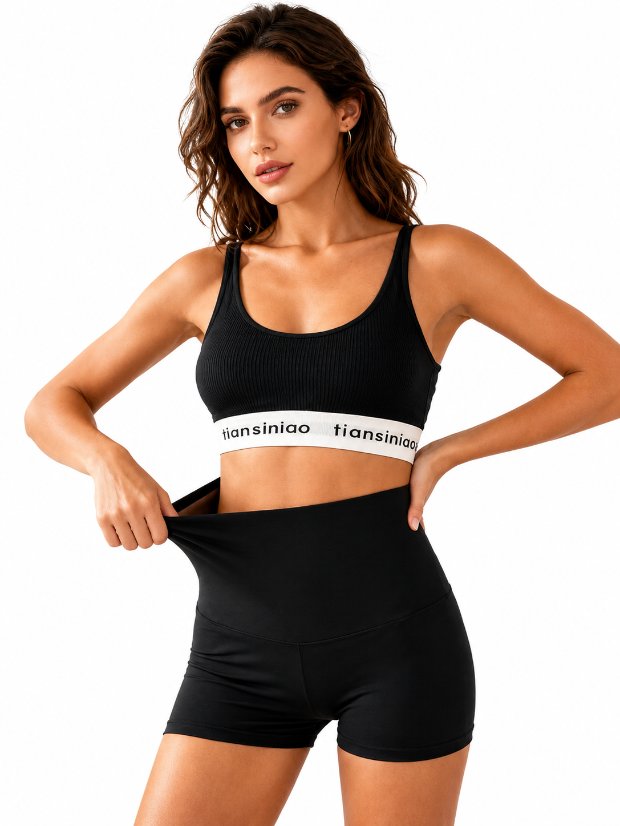 legging-shorts-capri-pant Sauna Sweat Shorts Pants Compression Workout Gym Exercise Waist Trainer Body Shaper Thighs Tummy Control