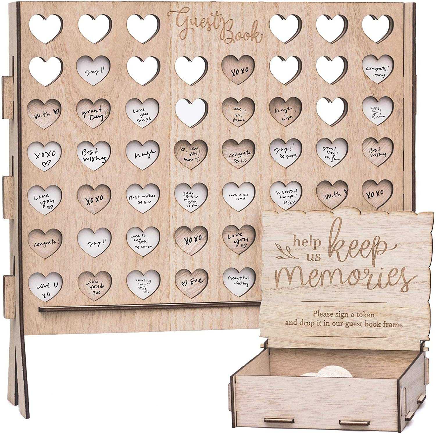 Wedding Sign-in Creative Wooden Sign-in Book Forest Style Personalized Sign-in Book Wedding