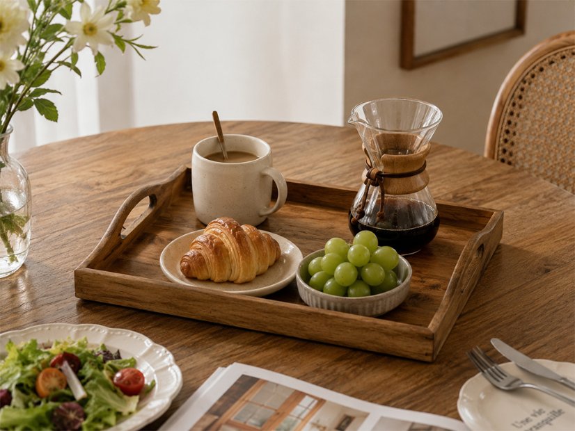 Handle Tray Solid Wood Handle Tray Set | Custom Sizes Available