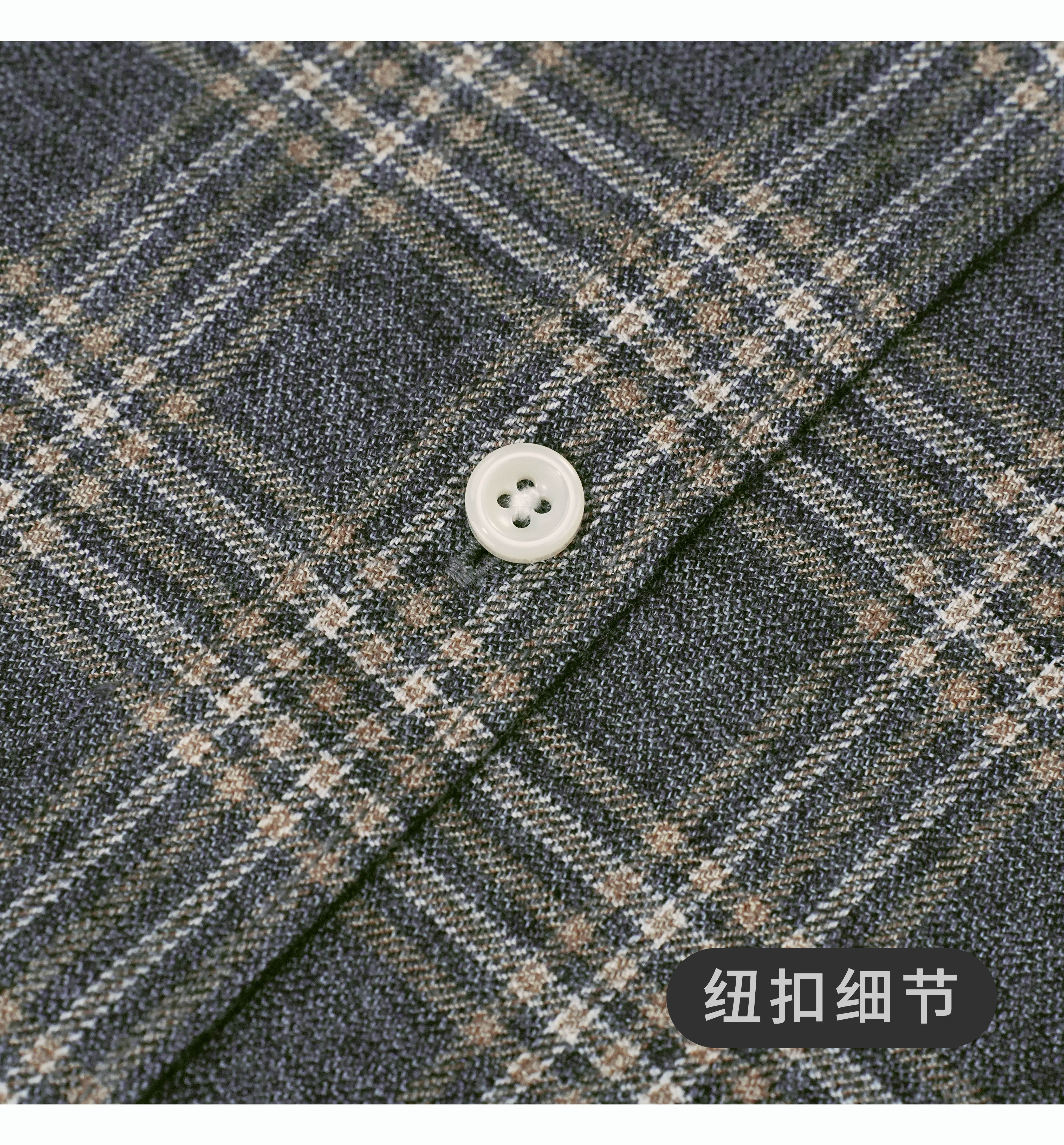 Casual Shirts Men's Brushed Plaid Shirt