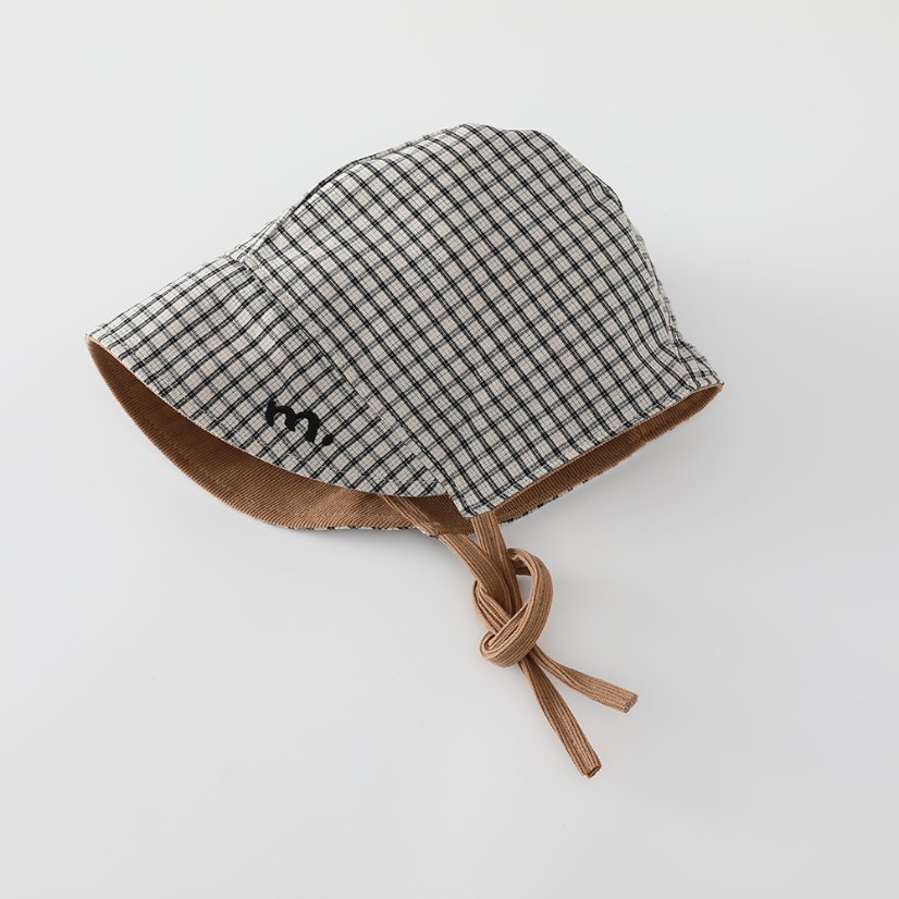 Autumn Style Light Corduroy & Grid Double-Face Children’s Crossbody Bag