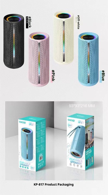 Portable Outdoor Bluetooth Speaker KP-817 Wireless Bluetooth Speaker