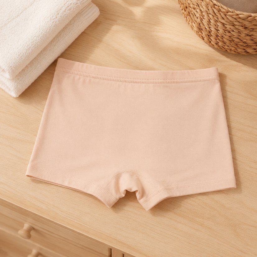 Kids' Underwear Girls' Cotton Boxer Briefs, Cute Cartoon Print Comfortable Kids Underwear
