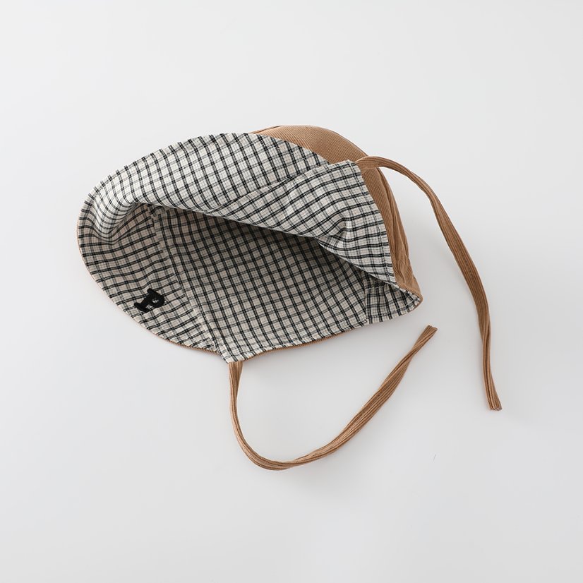 Autumn Style Light Corduroy & Grid Double-Face Children’s Shoulder Bag