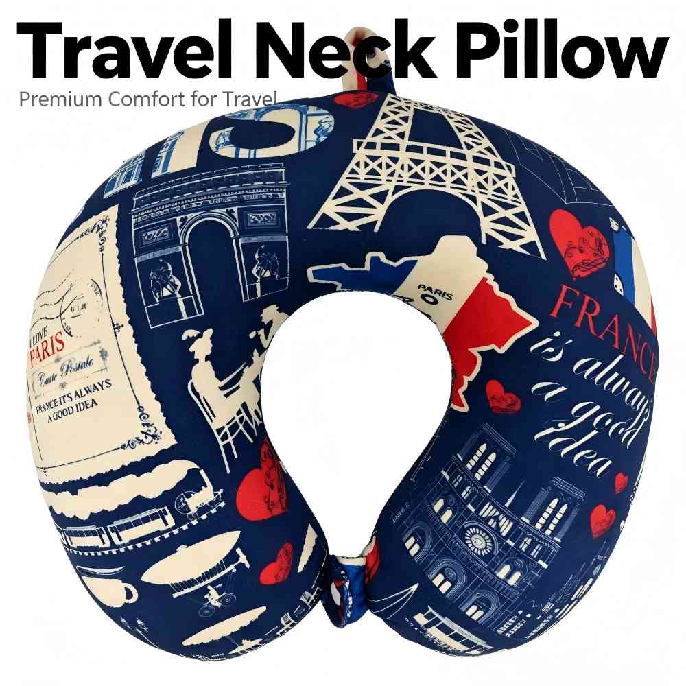 U-shaped pillow Printed Memory Foam U-Shaped Pillow