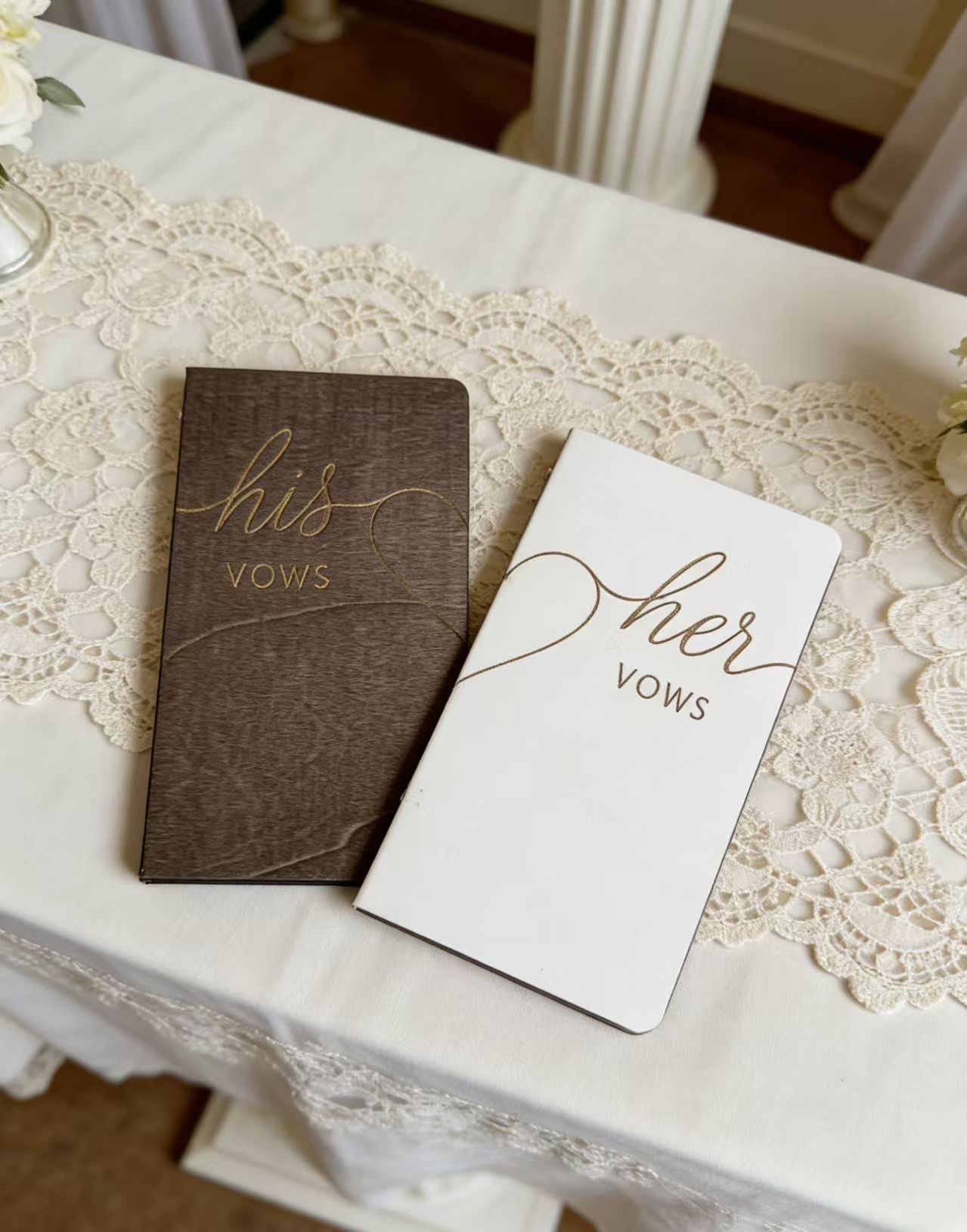 Wedding Supplies Wooden Wedding Vow Book