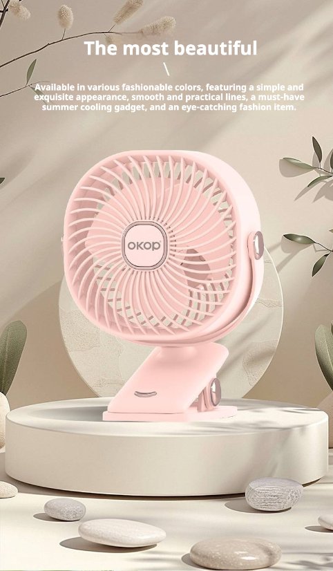 Fan KP-F06 Portable clip-on fan.
