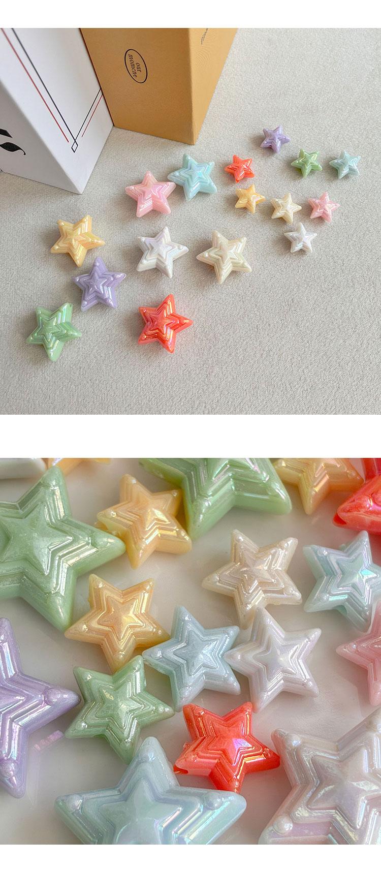 Solid Color Iridescent Plated Beads AB star beads-562