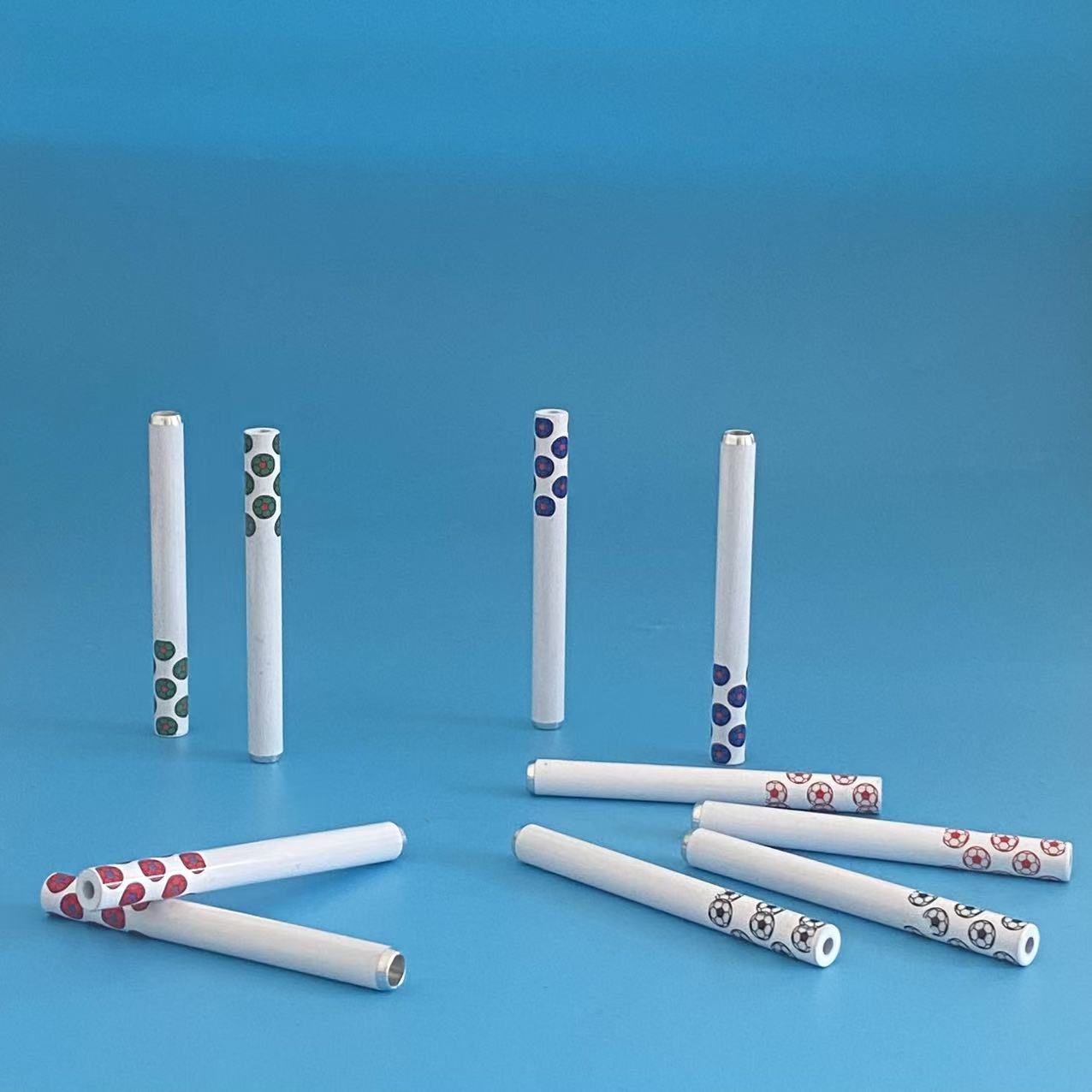 Glow-in-the-Dark Fidgets Soccer‑Pattern Aluminum Glow‑in‑the‑Dark Stick