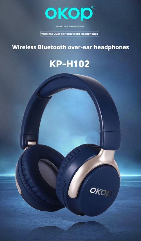 Over-Ear Headphones KP-H102 Wireless Bluetooth Headphones