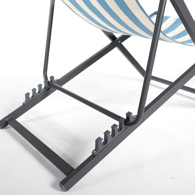 Beach Chair Square Tube Chair with 5 Recline Positions