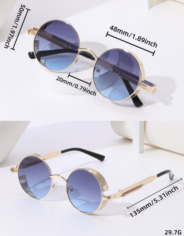 Gradient metal sunglasses 58028-1