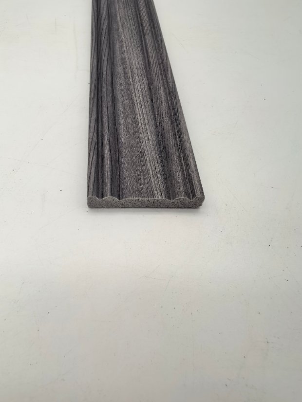 decor line PS Chinese Style Molding With Hui Pattern Inlay, Minimalist Groove Frame Trim