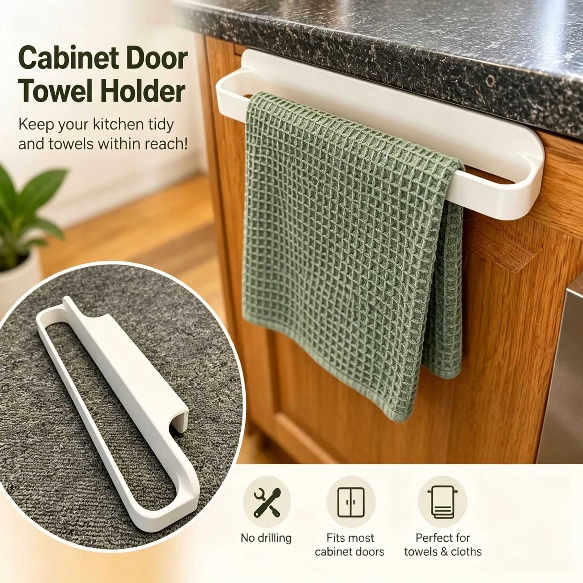 household tools Kitchen cabinet towel rack