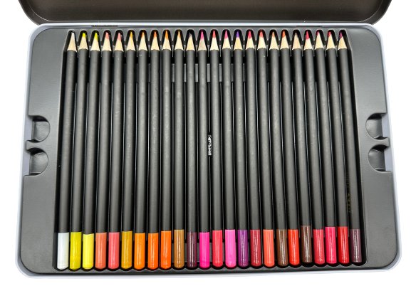 Colored pencils 48-Color Professional Colored Pencil Set – Metal Tin Box