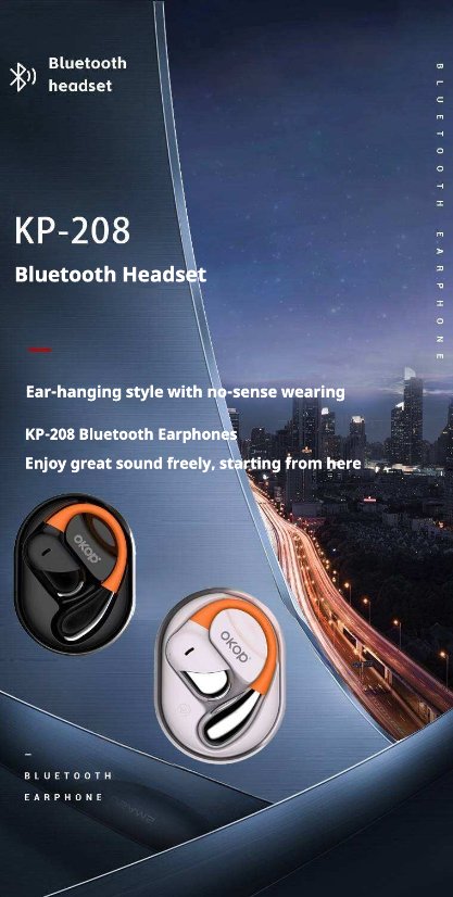 TWS Earbuds KP-208 Wireless Bluetooth ear-hook earphones