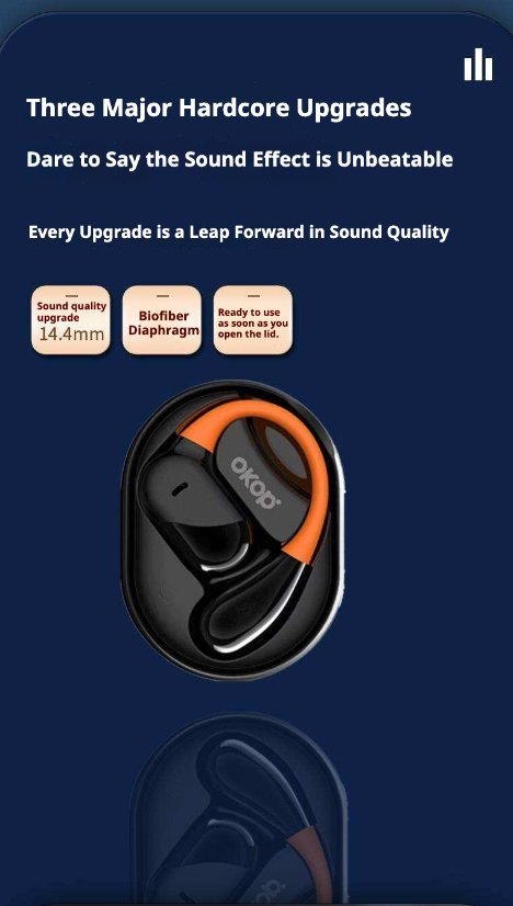 TWS Earbuds KP-208 Wireless Bluetooth ear-hook earphones
