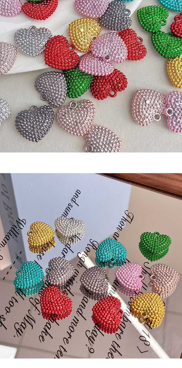 High-Quality UV Beads Pitted holes with a heart shape