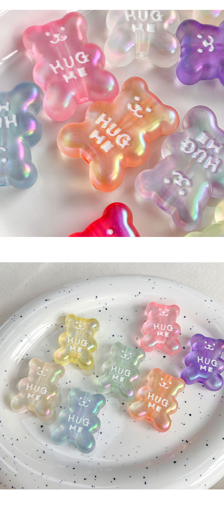 High-Quality UV Beads magical aurora bear