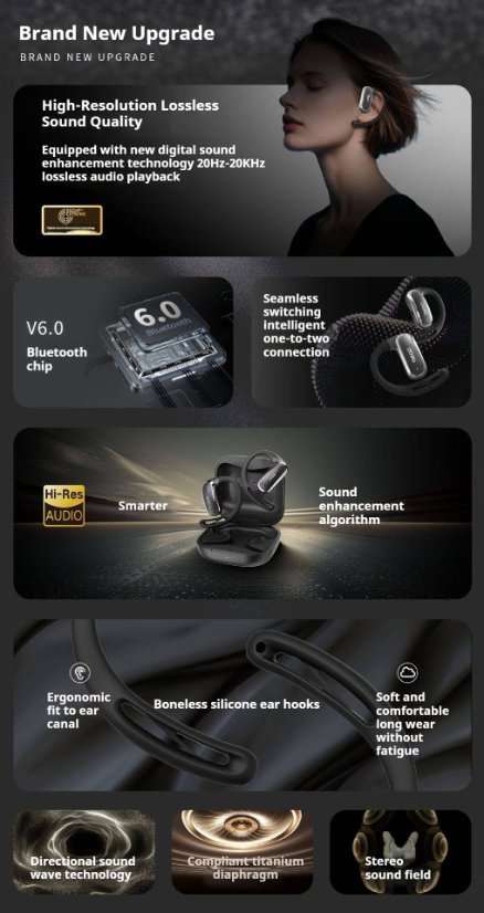 TWS Earbuds KP-213 Wireless Bluetooth Ear-Hook Earphones
