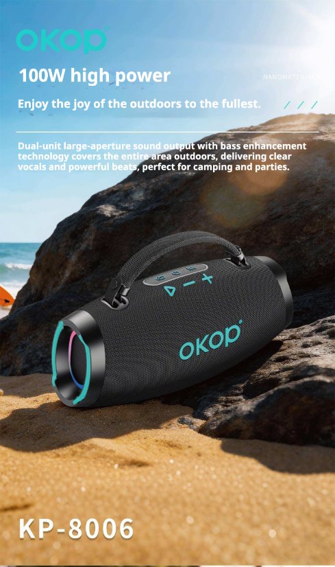 Portable Outdoor Bluetooth Speaker KP-8006 Wireless Bluetooth Speaker