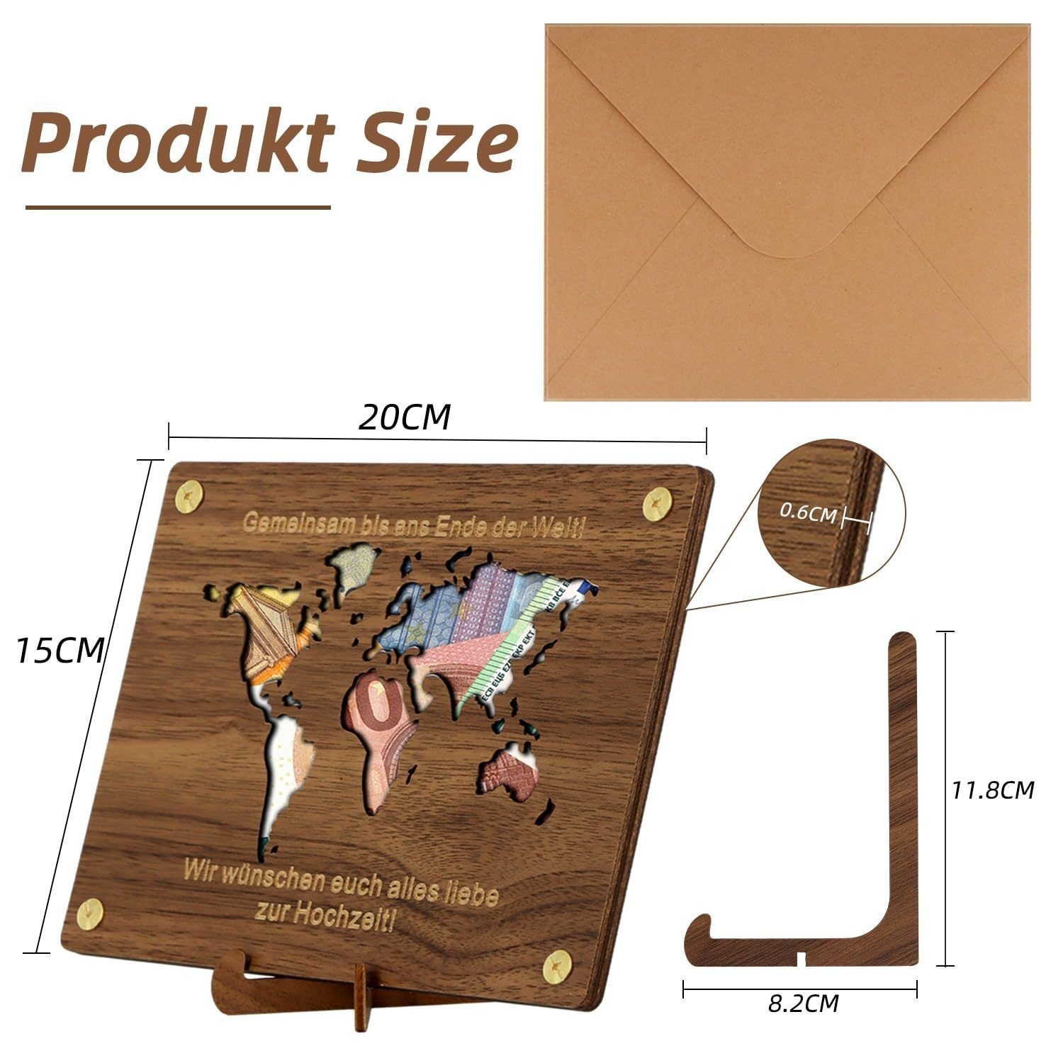 Holidays, gifts DIY Wooden Craft Youth Dedication Gift Money Clip