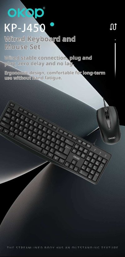 Mouse and keyboard KP-J450 Mouse and keyboard set