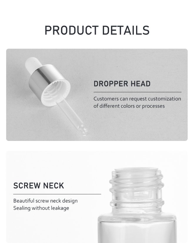 frasco cuentagotas 15ml Small Dropper Bottle for Serum