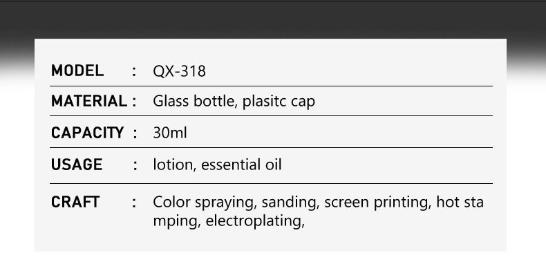 frasco cuentagotas 30ml Square Dropper Bottle for Serum Concentrates – Customizable