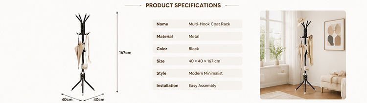 Floor Standing Clothes Rack Floor Standing Coat Rack